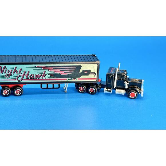 Majorette France Kenworth 604 NIGHT HAWK Semi Truck Trailer Vintage HO Scale - Picture 2 of 16